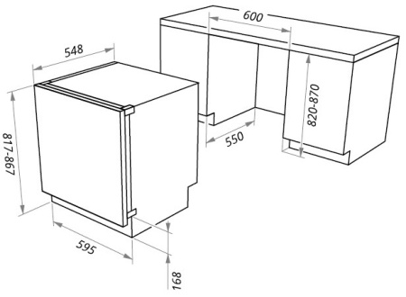 Холодильник Maunfeld MBF.81SCW