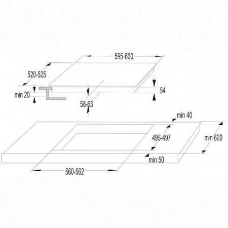 Варочная поверхность KORTING HI 64042 B