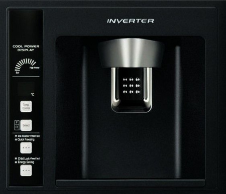 Холодильник  HITACHI r-w662 fpu3x gbk черный