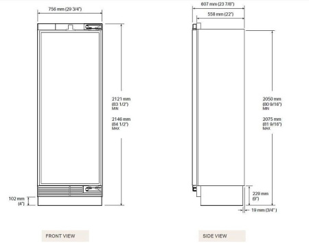 Холодильник SIGNATURE SKSCR3011P