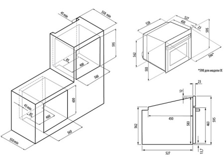 Духовой шкаф Fornelli FET 60 SALVATORE IX