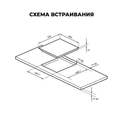 Варочная поверхность LEX EVH 430A BL