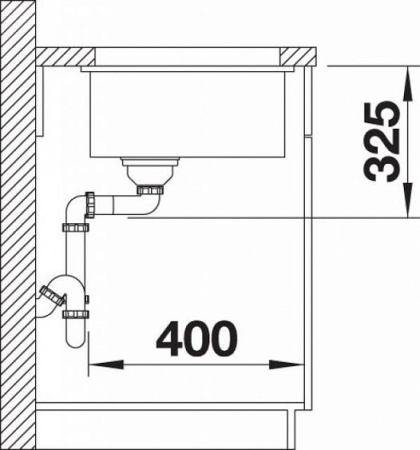 Кухонная мойка BLANCO SUBLINE 500-U 523740 черный