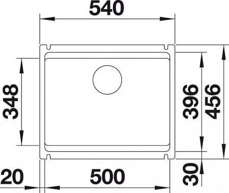 Кухонная мойка Blanco ETAGON 500-U PuraPlus глянцевая магнолия керамика 525150