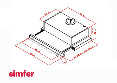 Вытяжка SIMFER SM62L