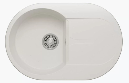 Кухонная мойка POLYGRAN Atol-760 №36 белый хлопок