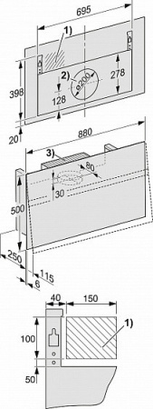 Вытяжка MIELE DA 9298 Screen blbo