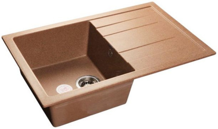 Мойка GRANFEST Quadro GF-Q780L (780х500) Терракот 307 с крылом 435482