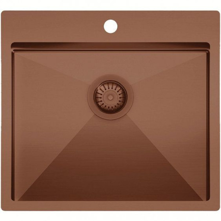 Кухонная мойка TopZero ColorX TNL550.505 GOLD ROSE, медь