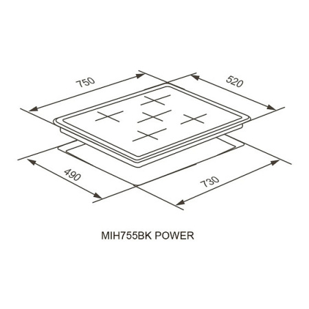 Варочная поверхность MEFERI MIH755BK POWER