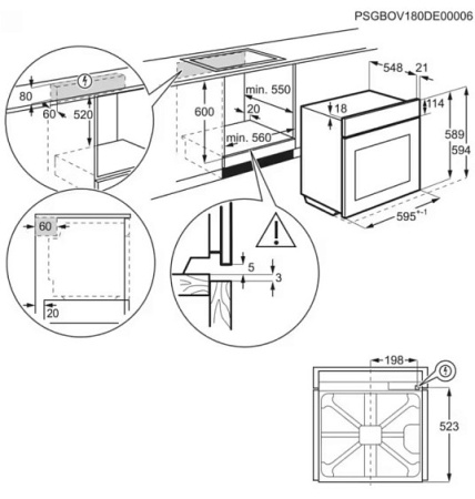 Духовой шкаф ELECTROLUX KOF3C70X