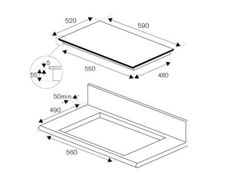 Варочная поверхность BERTAZZONI P604I1B26NV