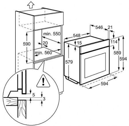 Духовой шкаф AEG bs 5731400 m