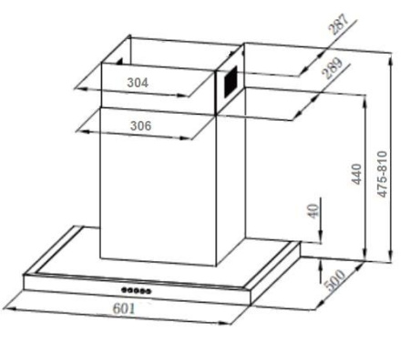 Вытяжка MONSHER COCOS 60 W