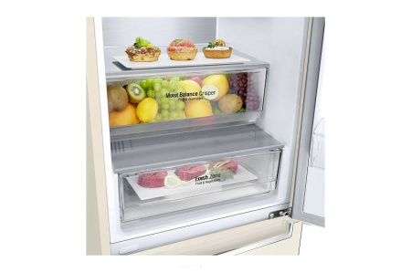 Холодильник LG GA-B459SEQM бежевый