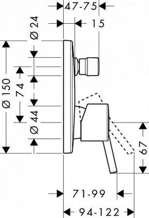 Смеситель HANSGROHE Talis S 32475000