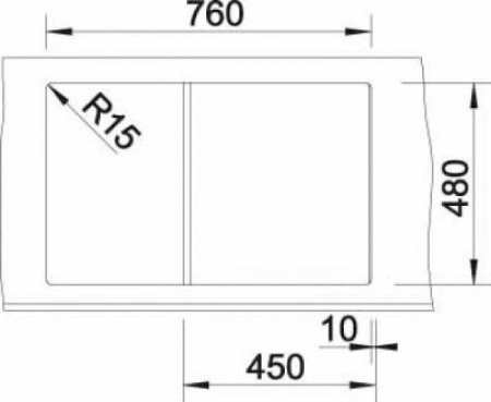 Кухонная мойка BLANCO 520627 ZIA 45S жемчужный