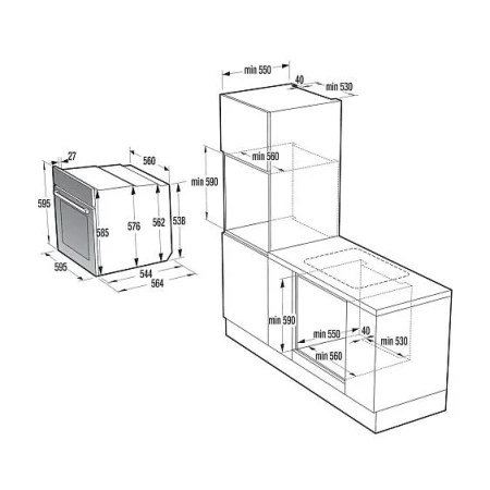 Духовой шкаф GORENJE BOS6737E06PWG