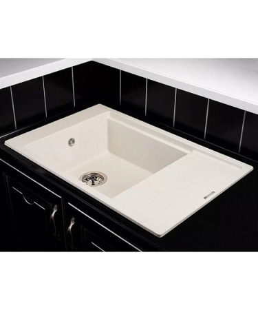 Кухонная мойка KUPPERSBERG MILA 1B1D WHITE ALABASTER