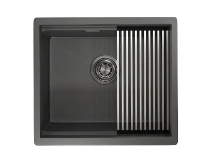 Кухонная мойка GRANULA KS-5045U графит матовый