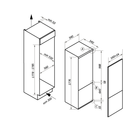 Холодильник MAUNFELD MBF177SW