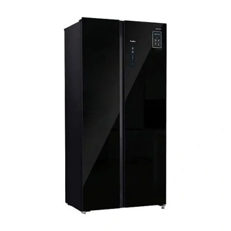 Холодильник TESLER RSD-537BI BLACK GLASS