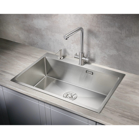 Кухонная мойка MILACIO Denia 750 Steel MC.77500 нержавеющая сталь