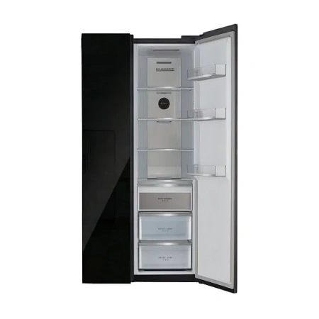 Холодильник TESLER RSD-537BI BLACK GLASS