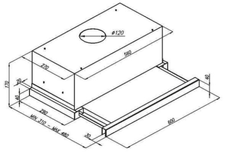 Вытяжка KUPPERSBERG SLIMLUX IV 60 GB