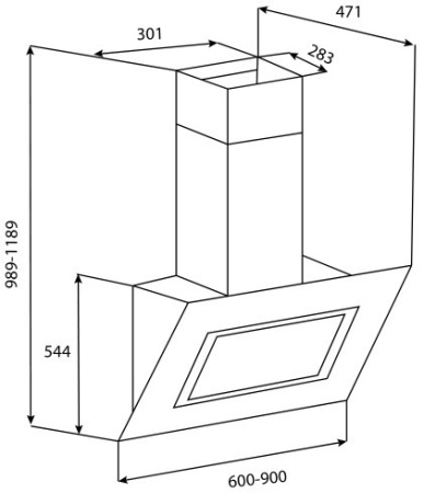 Вытяжка KORTING khc 91080 gw