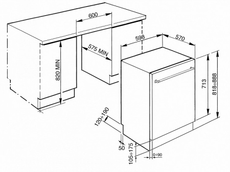 Посудомоечная машина SMEG STX13OL1