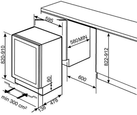 Винный шкаф SMEG CVI638RWN3
