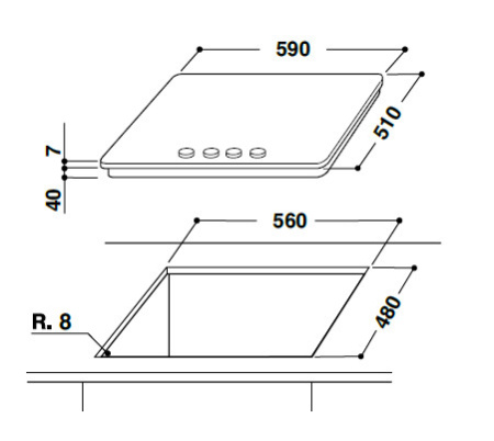 Поверхность WHIRLPOOL gma 6411 wh