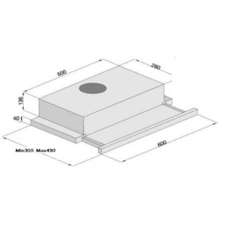 Встраиваемая вытяжка Rodmans BASIC HS 6000 IX